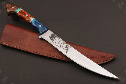 13" Handmade D2 Steel Fillet Hunting and Camping Knife Best Fillet Knife Fish Fillet Knife