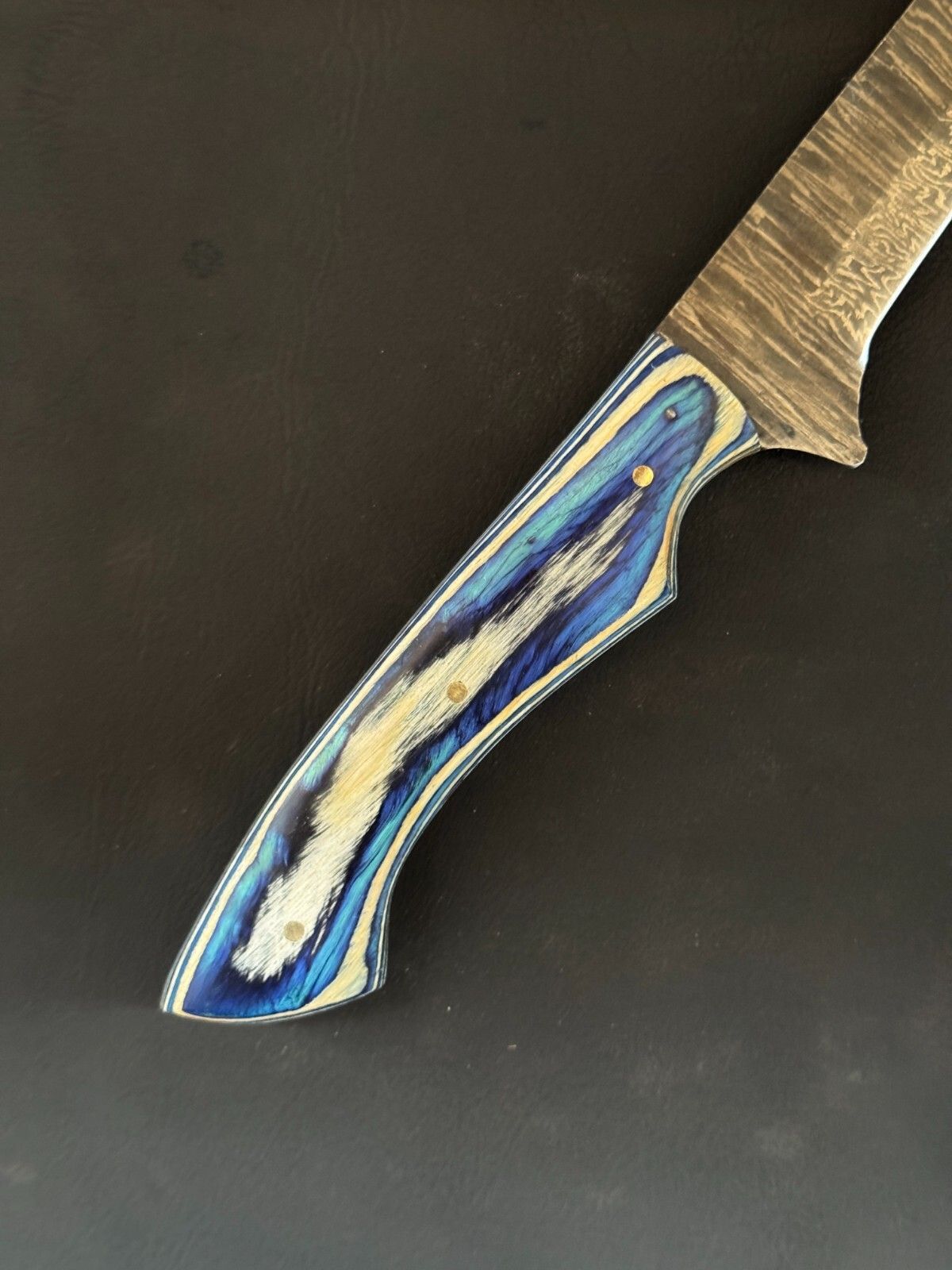 12.5" Kitchen Knife Damascus Fillet Knife & Custom Fillet Knife With Wood Handle