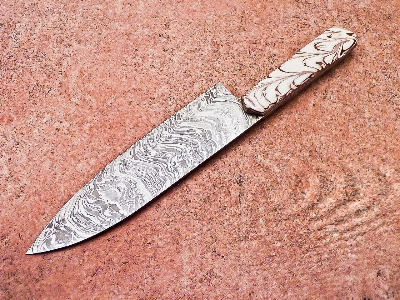 13" Chef Knife Damascus Blade Kitchen Knife Resin Handle