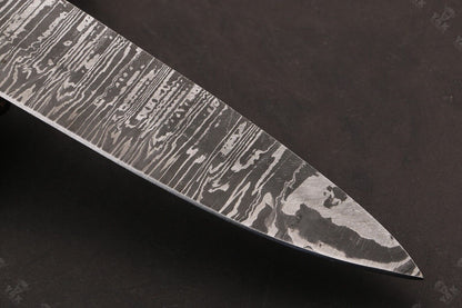 13" Custom Hand Forged Fire Damascus Steel Sentoku Chef Knife for Kitchen Use