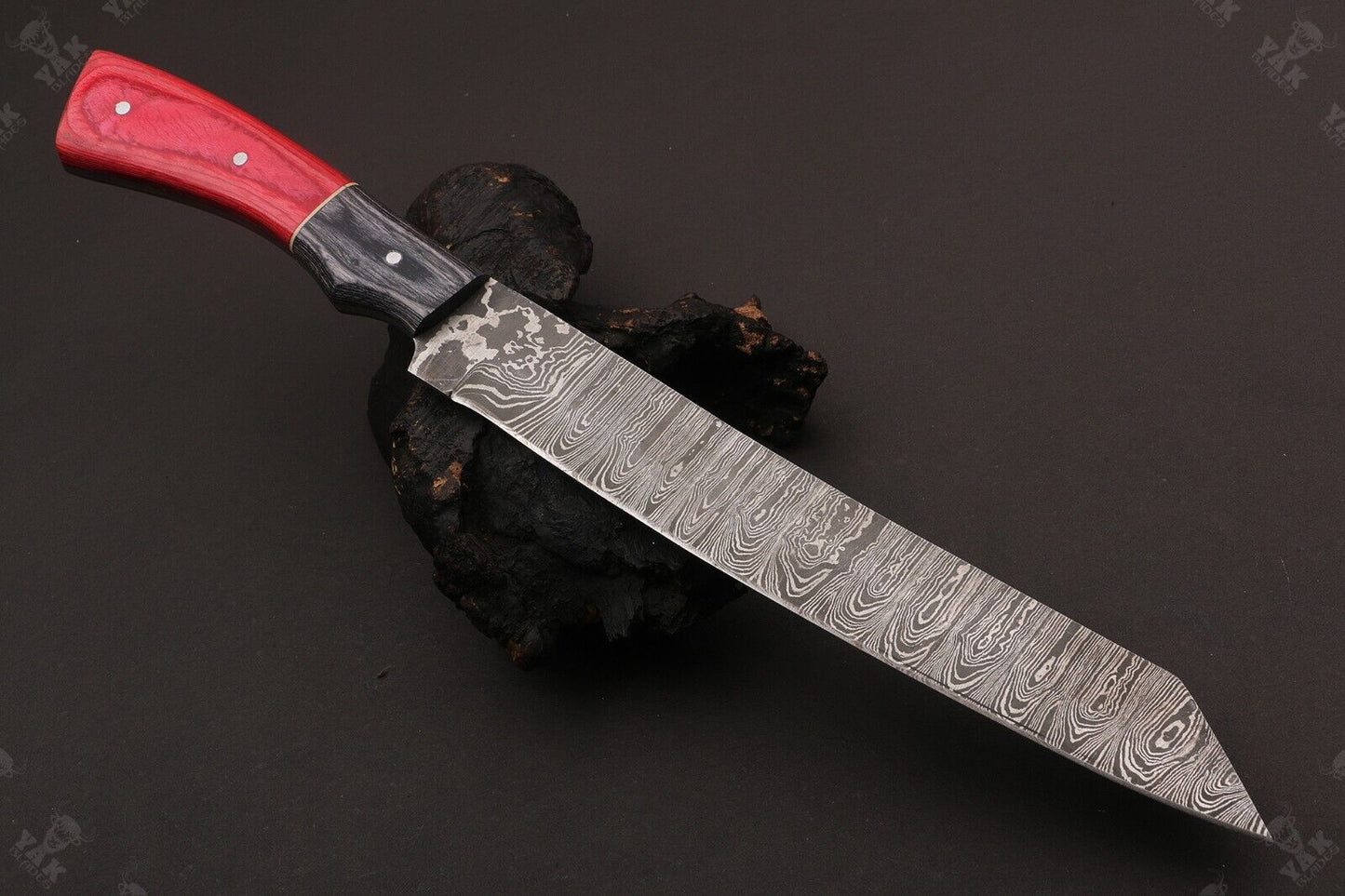 13" Handmade Damascus Steel Fillet Knife Damascus Fillet Knife for Fishing & Kitchen W/Sheath