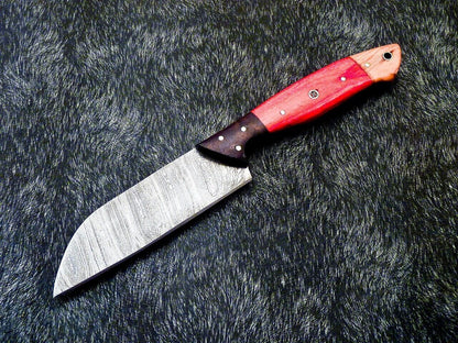 10" Professional Handmade Damascus Chef Knife – Camel Bone Handle