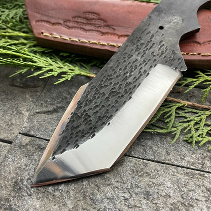 8 Inch D2 Steel Hunting Bowie Knife Blank Blade Full Tang Custom Forged
