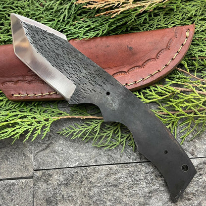 8 Inch D2 Steel Hunting Bowie Knife Blank Blade Full Tang Custom Forged