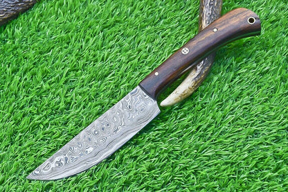 STUNNING HAND FORGED DAMASCUS STEEL BLADE KITCHEN CHEF KNIFE | CUSTOM HANDMADE KITCHEN KNIFE