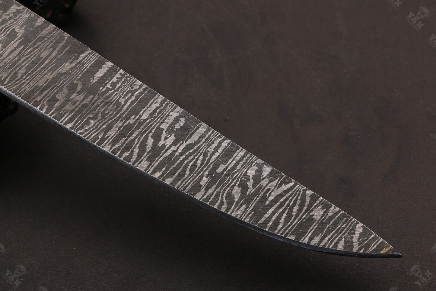 14" Hand Forged Fire Damascus Steel Fillet Knife For Kitchen Use Best Fillet Knife W/Sheath