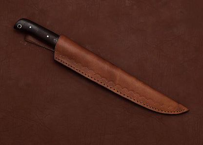 Custom Handmade Damascus Steel Kitchen Chef Fillet Knife with Rose Wood Handle