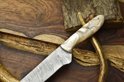 12" Hand-Forged Damascus Steel Chef Knife – Full Tang Kitchen Knife, Handmade