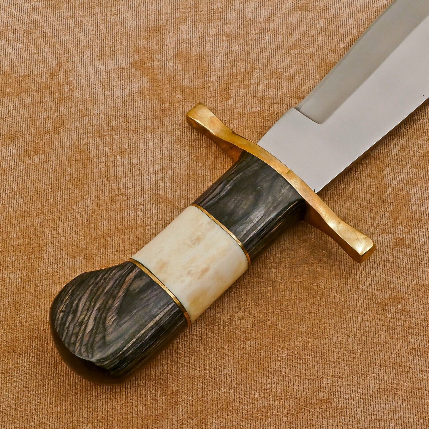 Massive Handmade 12" D2 Clip Point Fixed Blade Bowie Hunting Knife