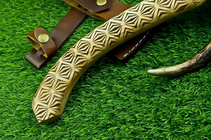 Handmade Viking Tomahawk Axe – Carbon Steel Hatchet with Olive Wood Handle
