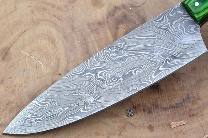 Handmade Forged Damascus Steel Kitchen Chef Knife with Multi Dollar Sheet Handle