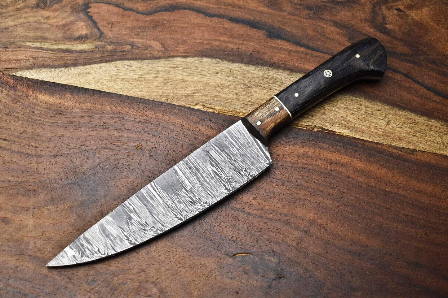 Premium Handmade Damascus Steel Chef Knife – Full Tang Kitchen Knife