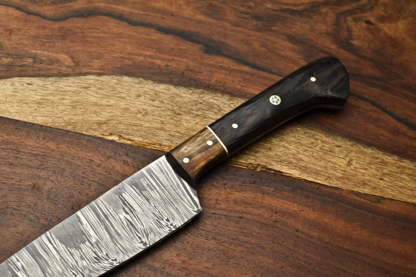 Premium Handmade Damascus Steel Chef Knife – Full Tang Kitchen Knife