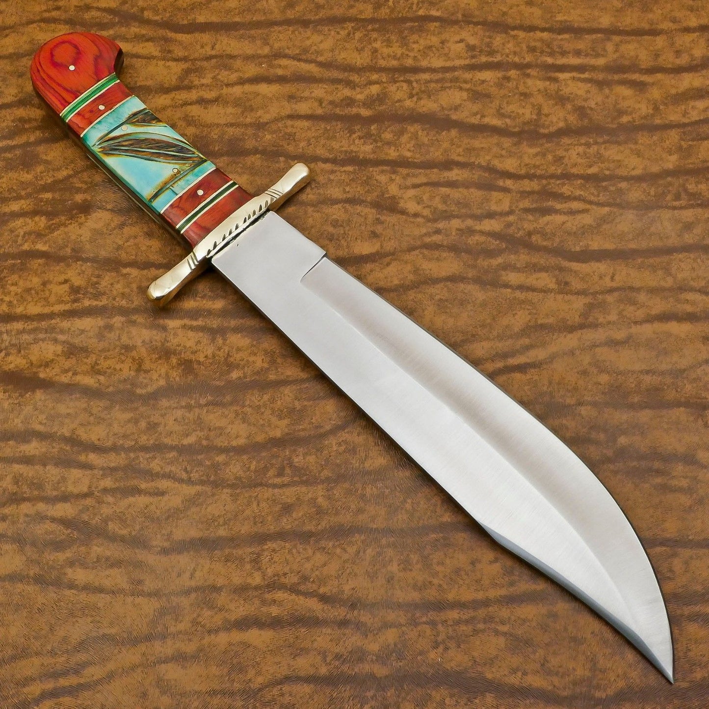 Superior Custom Handmade D2 Steel Bowie Knife – 13-Inch Hunting & Camping Blade