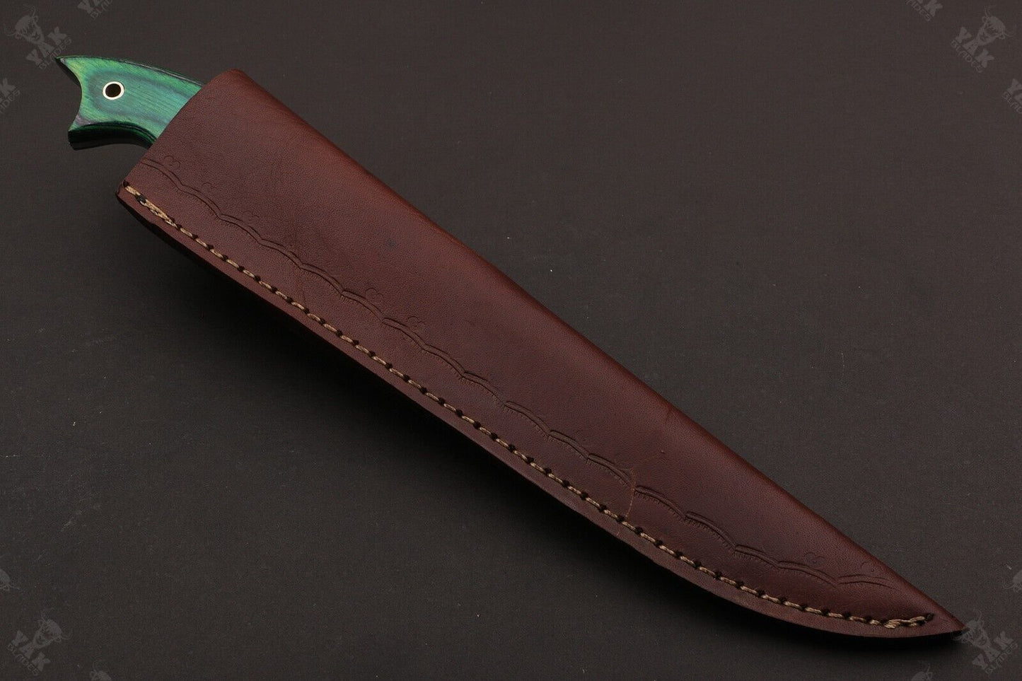 12.5" Custom Handmade Damascus Fillet Knife Damascus Steel Fillet Knife With Sheath