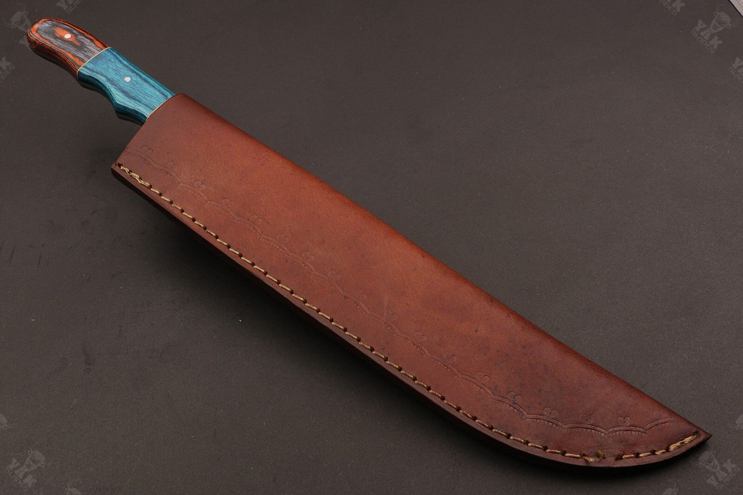 14" Hand Forged Damascus Steel Fillet Knife Damascus Fillet Knife & Best Fillet Knife W/Sheath