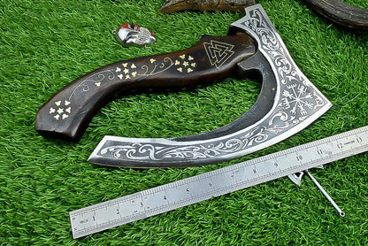 Royal Axe – Forged Handmade Viking Cutter Camping Axe