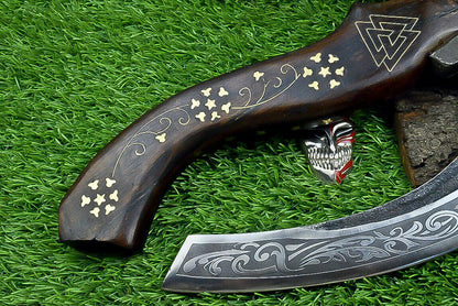 Royal Axe – Forged Handmade Viking Cutter Camping Axe