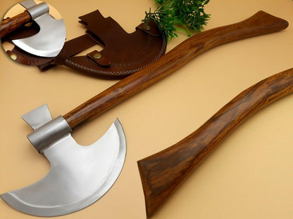 25.5 Inch Custom Handmade D2 Tool Steel Viking Tomahawk Steel Axe Viking Axe for Sale