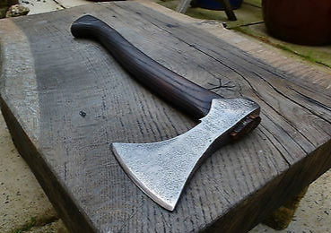 Custom Viking Styled War Axe with Leather Sheath