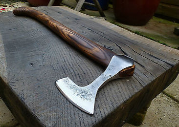 Custom Viking Styled War Axe | Ash Handle with Leather Sheath