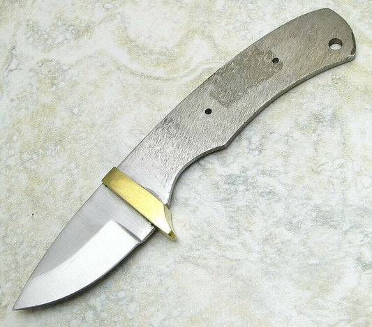 6.25" Mini Skinner Hunting Knife Blade Stainless Steel Full Tang with Brass Guard