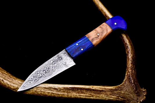 8.0" Custom Handmade Damascus Steel Chef Knife | Full Tang Kitchen Knife