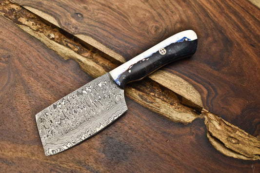 8.0" Handmade Damascus Steel Kitchen Chef Knife – Full Tang Blade