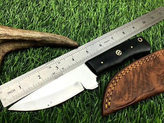 9" Handmade Stainless Steel Skinner Knife – Hunting & Survival Blade 