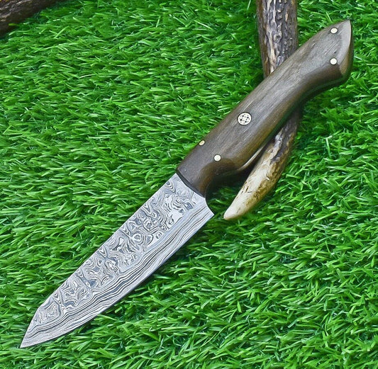 CUSTOM HAND FORGED DAMASCUS STEEL BLADE KITCHEN CHEF KNIFE, KITCHEN KNIFE