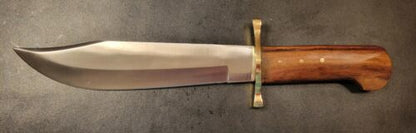 Custom 12" Handmade D2 Steel Clip Point Bowie Hunting Knife With Wood Handle