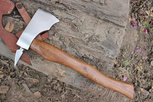 Custom 5160 Steel Viking Axe Tactical Tomahawk Axe & Bearded Hatchet for Sale W/Sheath