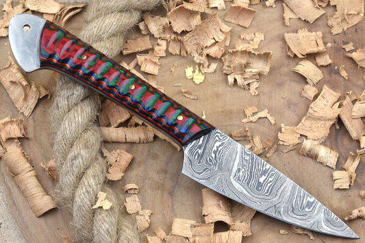 Custom Forged Damascus Chef Knife | 9" Kitchen Knife Handmade