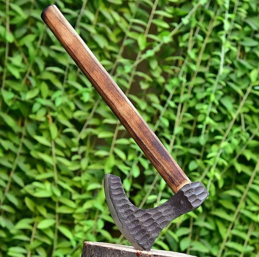Custom Hand Forged Carbon Steel Viking Throwing Axe Norse Ragnar Tomahawk
