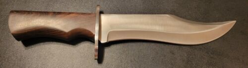 Custom Handmade 13.6-Inch D2 Steel Combat Hunting Bowie Knife with Sheath