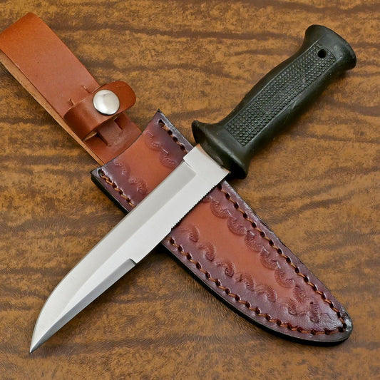 Custom Handmade D2 Steel Bowie Knife – 12-Inch Hunting & Outdoor Blade