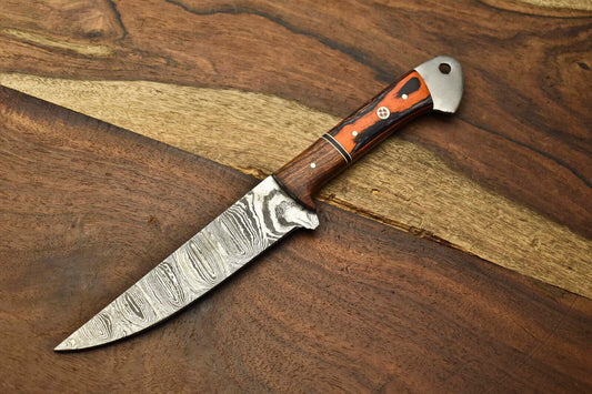 Custom Handmade Damascus Steel Blade Chef Knife Full Tang Sport Knife