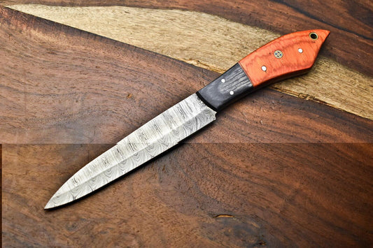 Custom Handmade Damascus Steel Chef Knife Full Tang Professional Kitchen Blade