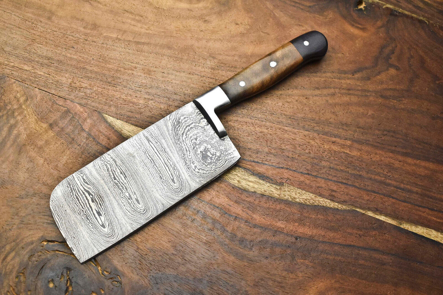 Custom Handmade Damascus Steel Chef Knife – Full Tang Sport Blade – 384 Layer Real Damascus