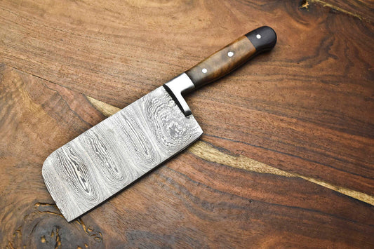 Custom Handmade Damascus Steel Chef Knife – Full Tang Sport Blade – 384 Layer Real Damascus