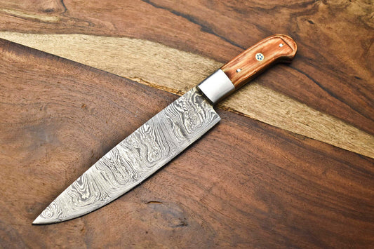 Custom Handmade Damascus Steel Full Tang Chef Chopper Knife – 384 Layers

