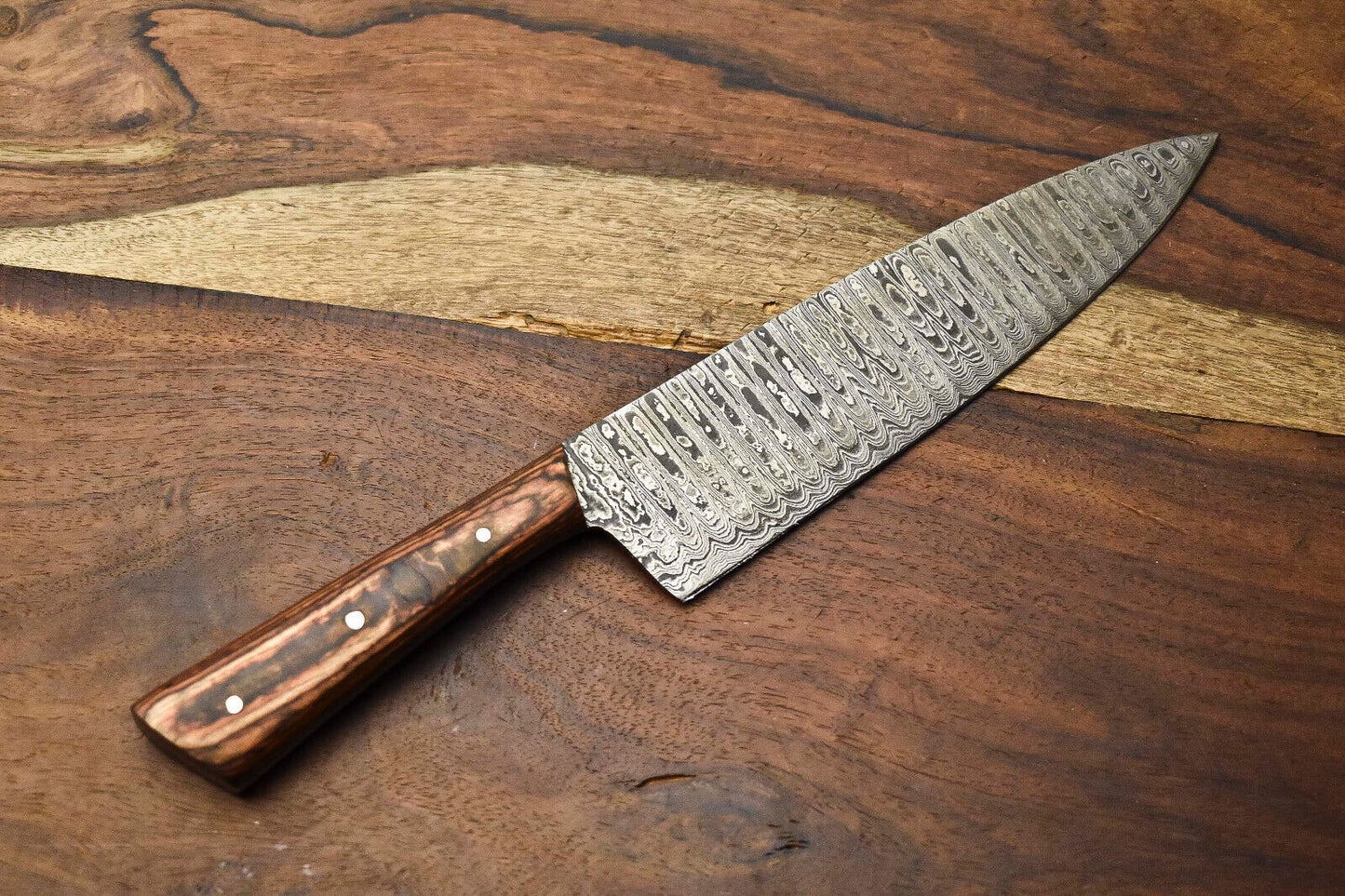 Custom Handmade Damascus Steel Full Tang Chef Knife – Professional Sport Kitchen Knife