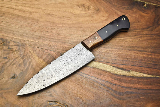 Custom Handmade Damascus Steel Full Tang Chef Knife – Sport Utility Blade