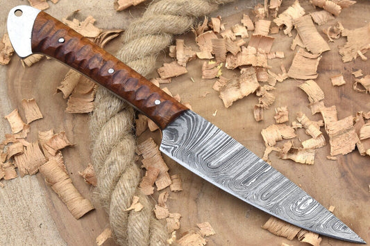 Custom Handmade Forged Damascus Steel Kitchen Chef Knife