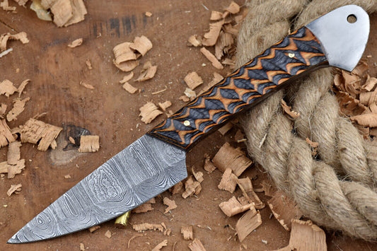 Custom Handmade Forged Damascus Steel Kitchen Chef Knife – Dollar Sheet Handle