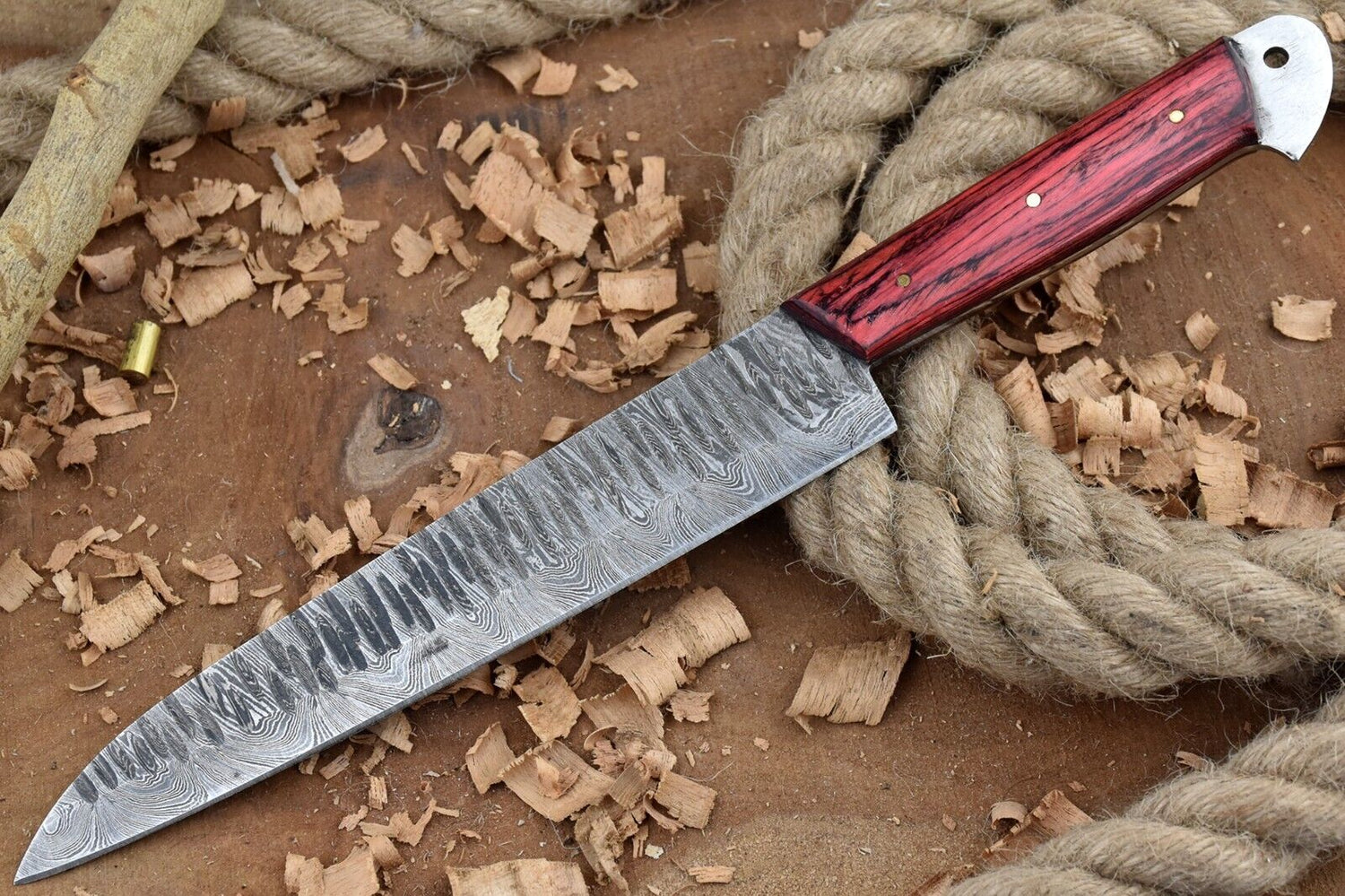 Custom Handmade Forged Damascus Steel Kitchen Chef Knife – Premium Handcrafted Blade