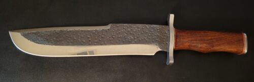 Cutlery 17.5" Handmade D2 Steel High Polish Hunting Bowie Knife with Hardwood Handle