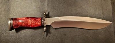 Cutlery Custom D2 Steel Sasquatch Bowie Knife | Resin Handle Hunting & Survival Knife