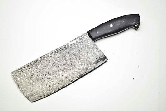 Cutlery Salvation Handmade Damascus Blade Kitchen Full Tang Chef Chopper Knife


