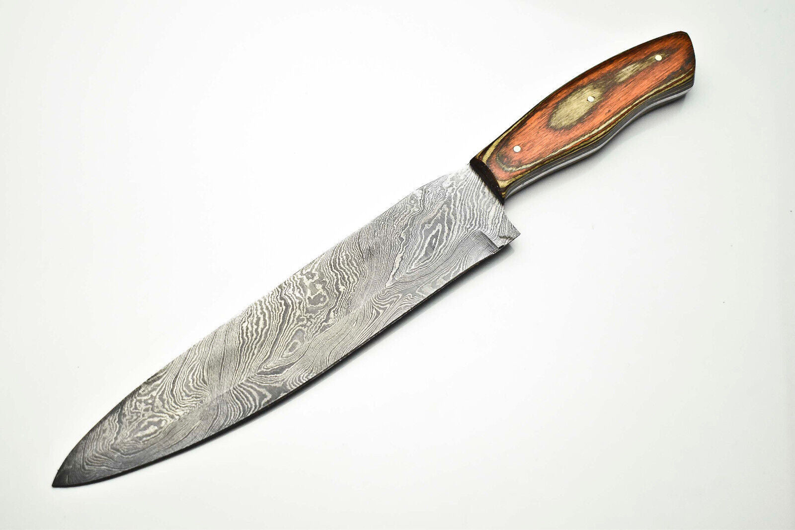 Cutlery Salvation Handmade Damascus Blade Kitchen Full Tang Chef Knife – 12" Blade